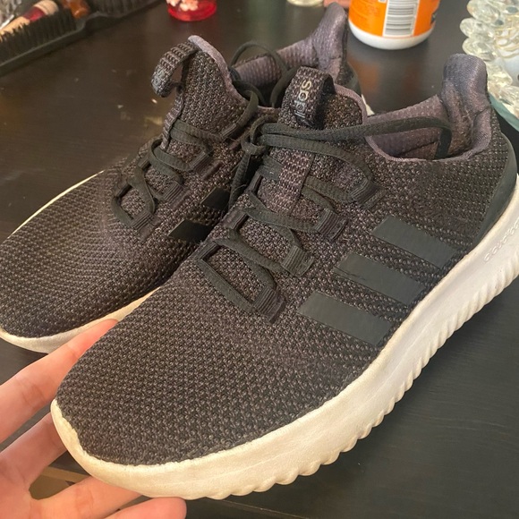 Adidas Women's Cloudfoam Black Sneakers - Picture 1 of 3